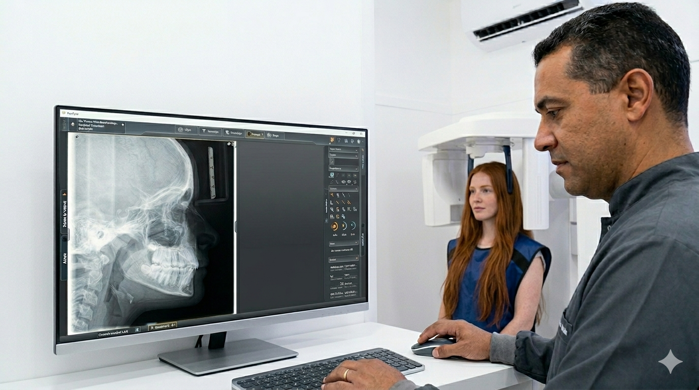Documentação ortodôntica: exames e planejamento digital na Aradoc.