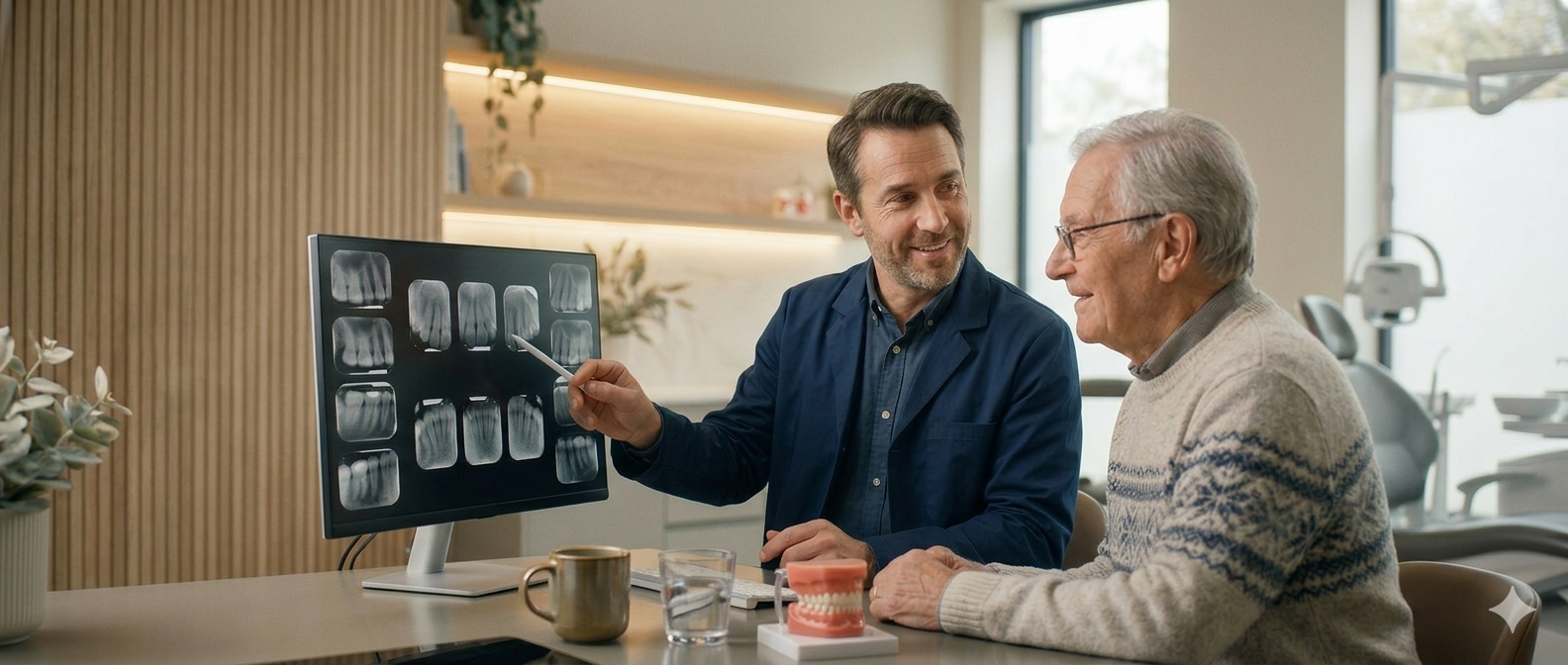 Documentação periodontal: avaliação de osso e gengiva na Aradoc.